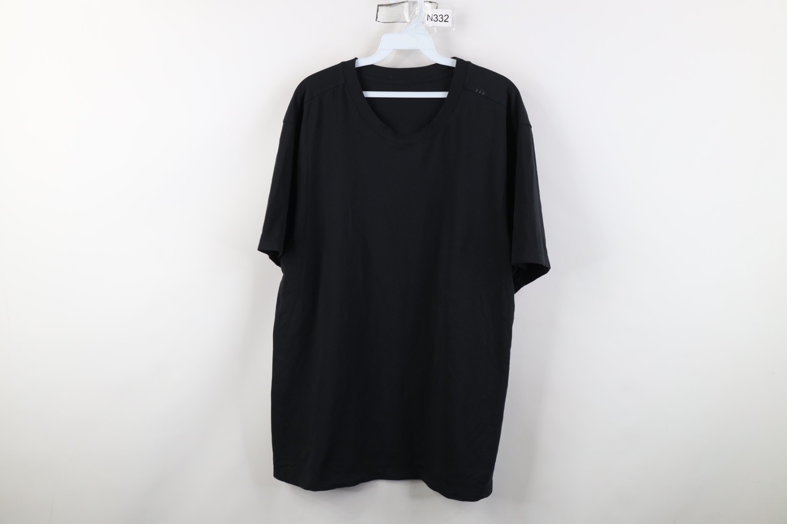 Lululemon Mens XL Faded Knit Running Jogging Yoga Gym Short Sleeve T-Shirt Black gallery