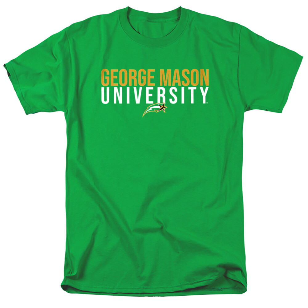 George Mason University Adult T-Shirt Stacked, Kelly Green, S-4XL gallery
