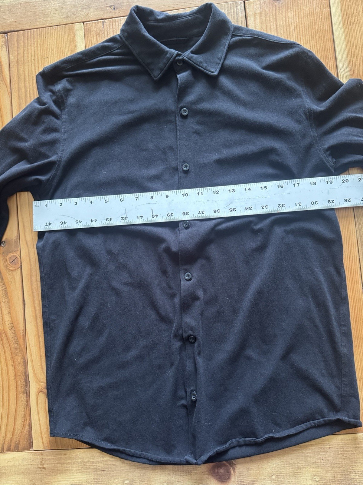 True Classic Men's, Knit Long Sleeve, Slightly Relaxed Fit Collard Shirt Stretch gallery