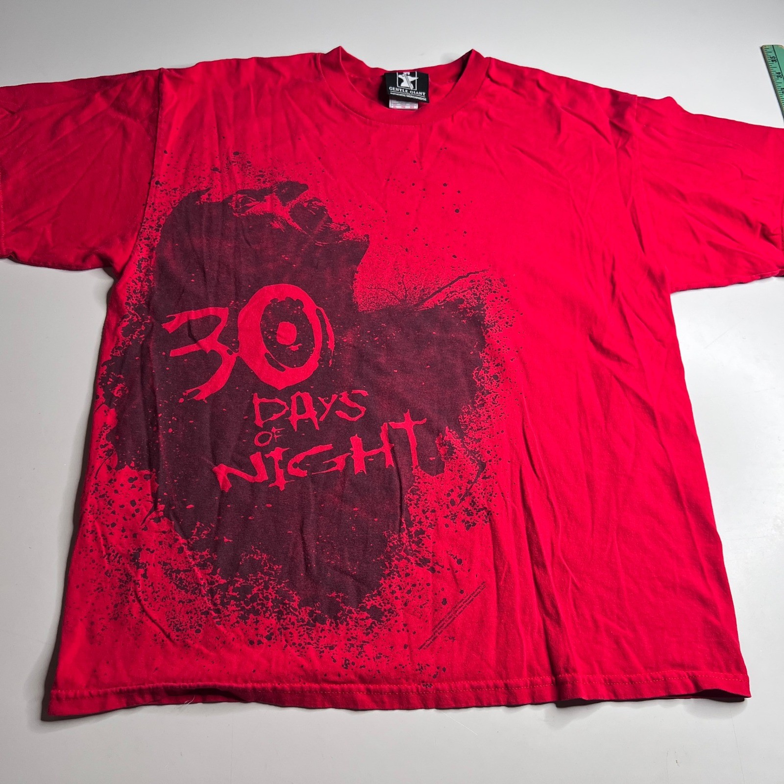 Vintage 2007 30 Days of Night Movie Promo T-Shirt Mens XL Red Horror Vampire Tee gallery