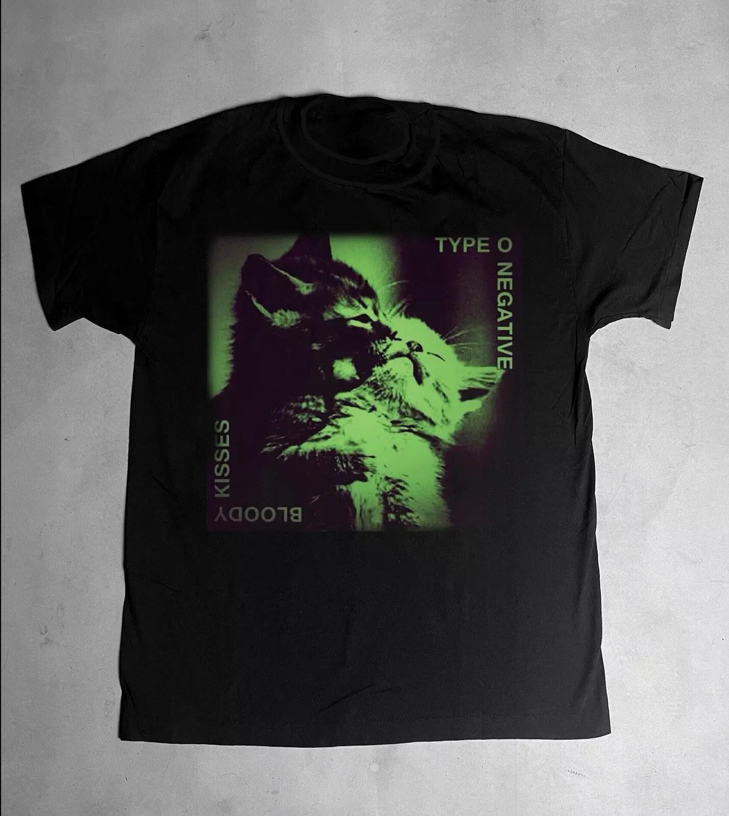Bloody Kisses Type O Negative Cat Short Sleeve Black S-234XL T-Shirt E684 gallery