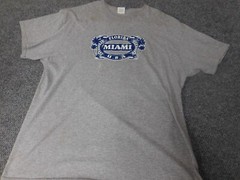 Miami Florida Mens Shirt Large gray pullover
