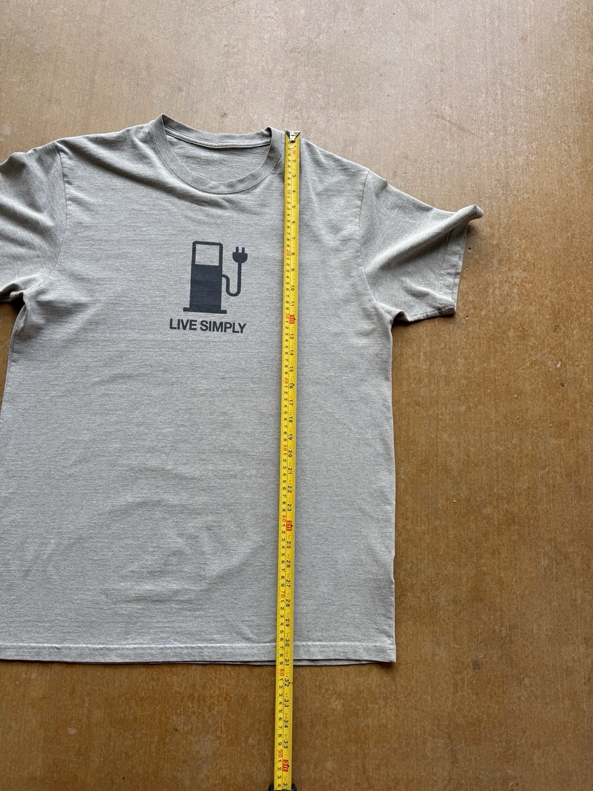 Patagonia Live Simply Graphic Outdoors Hiking Gray T-Shirt X-Large gallery