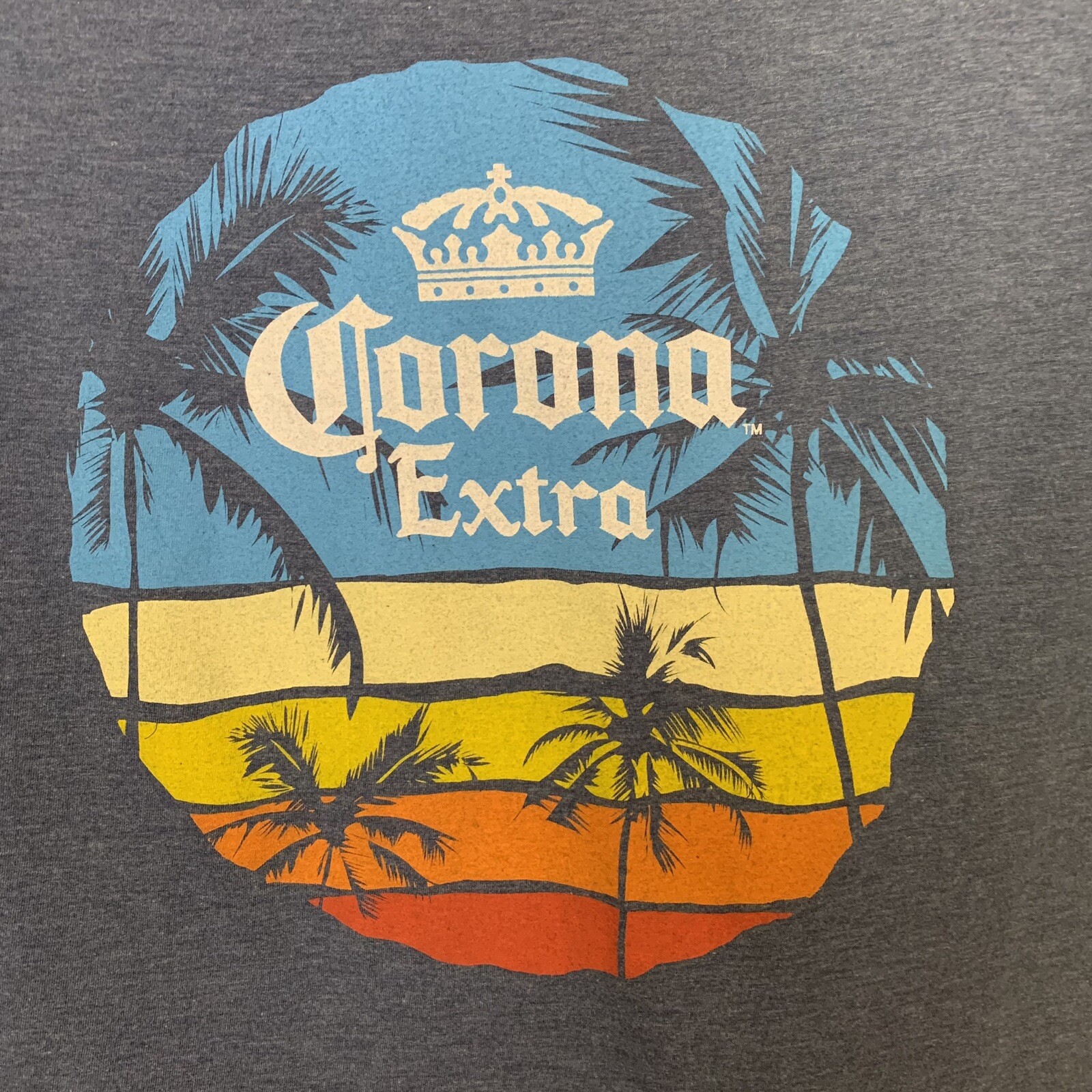 Corona Shirt Mens Medium Blue Casual Crew Neck Beach Fishing Outdoor Camp Tee gallery