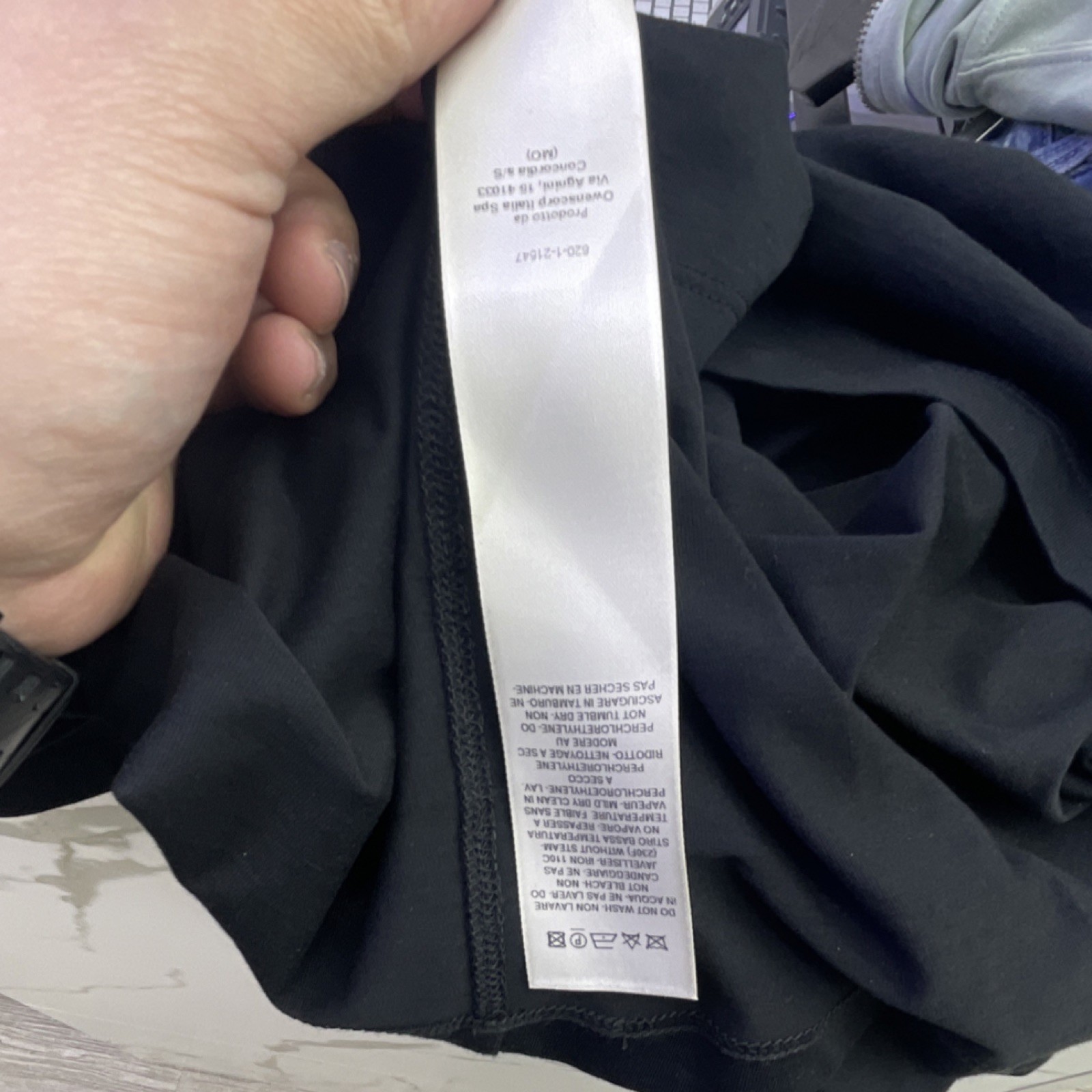 Rick Owens EDFU S/S 23 Crew Neck Pocket T-Shirt Black XS Cotton Polyamide gallery