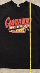 Giovanni Gio Scelzi #18 Sprint Car Graphic Shirt Men’s Small / Medium Hot Sauce