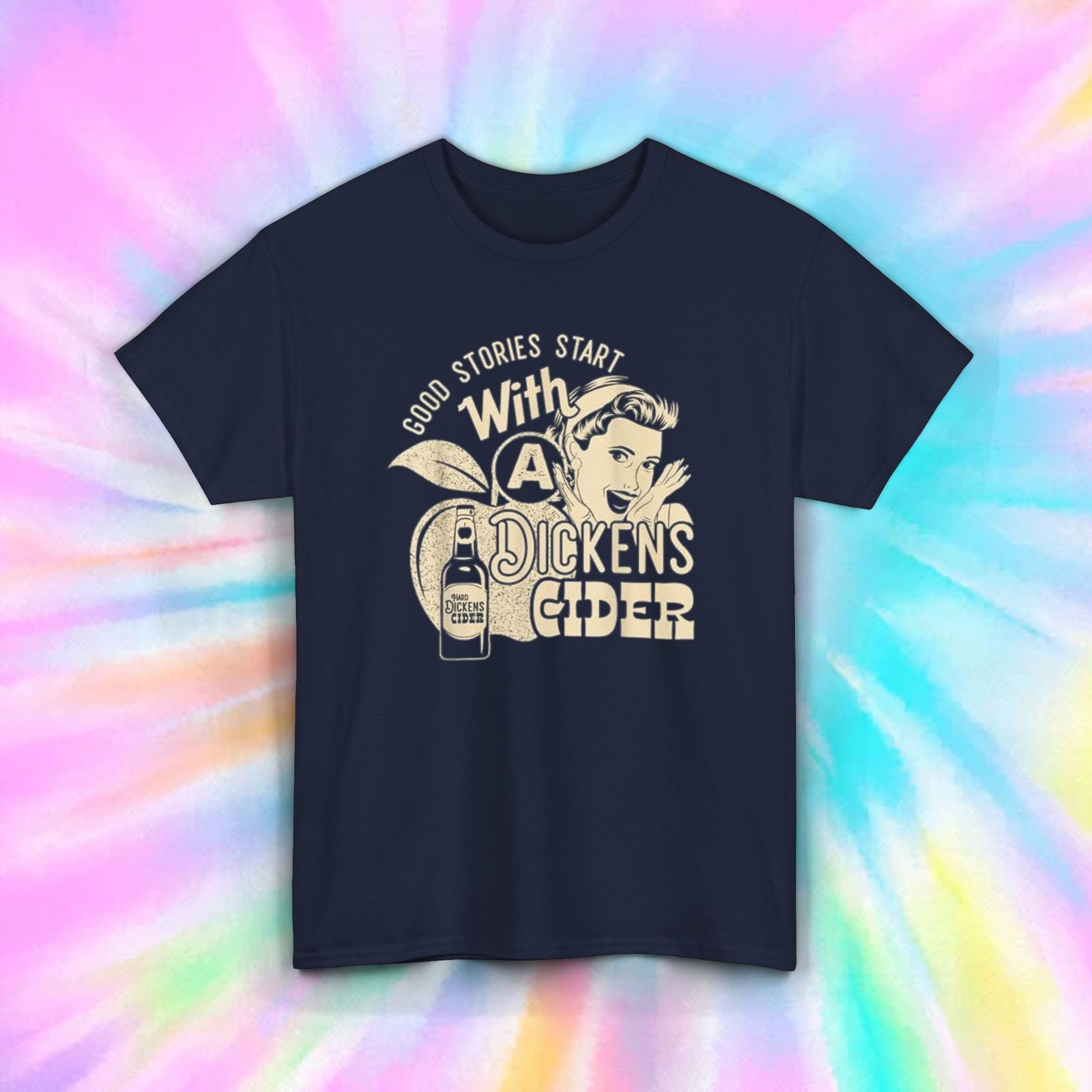 Dickens Cider T-Shirt | Funny Drinking Humor | Vintage Retro Style Tee