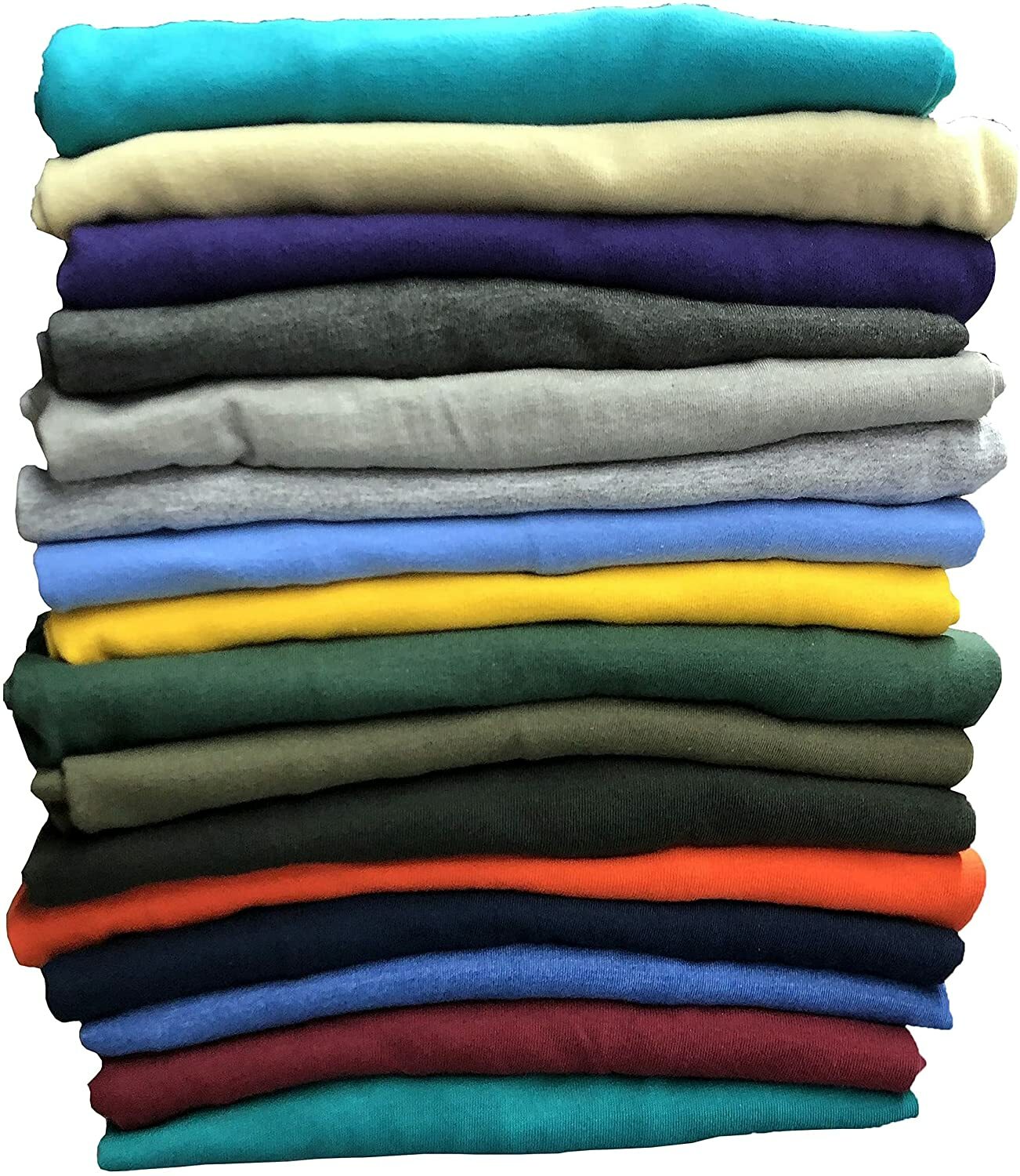 SOCKS'NBULK Mens Cotton Crew Neck Short Sleeve T-Shirts Mix Colors Bulk Pack gallery
