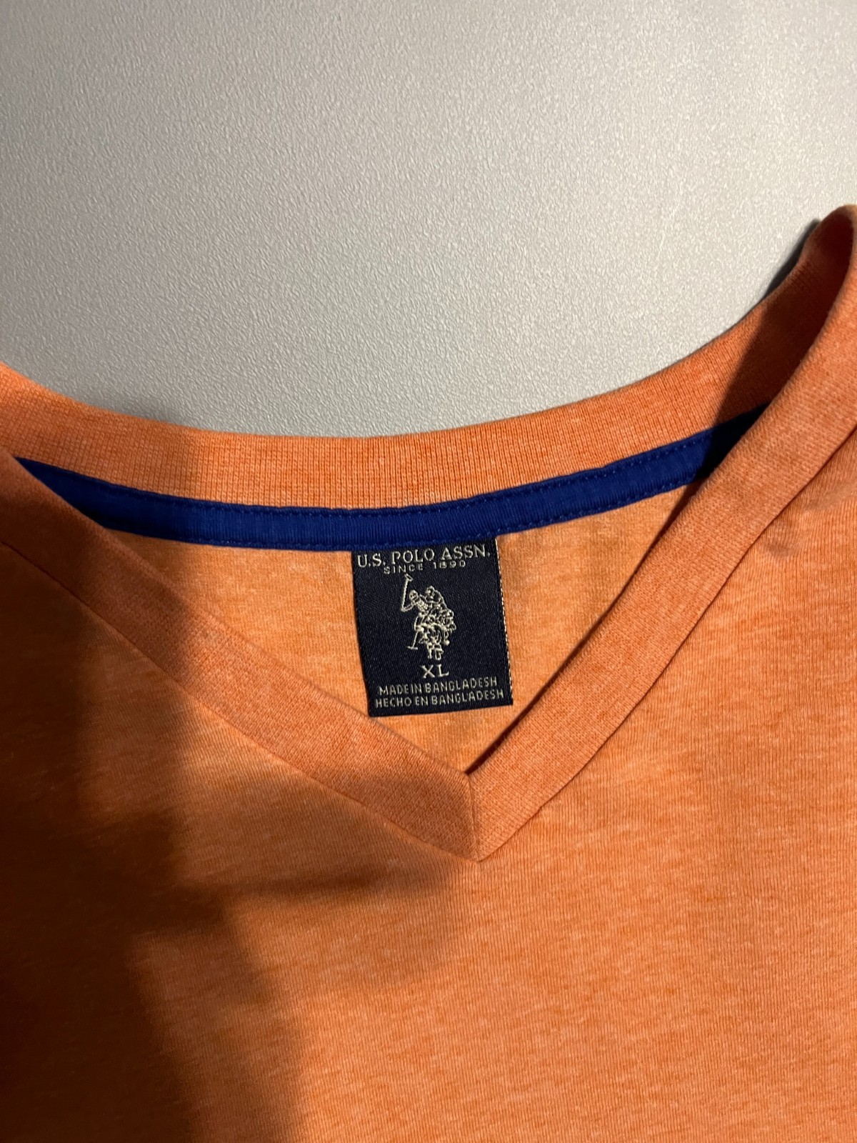 US Polo association Mens T-shirt Orange gallery