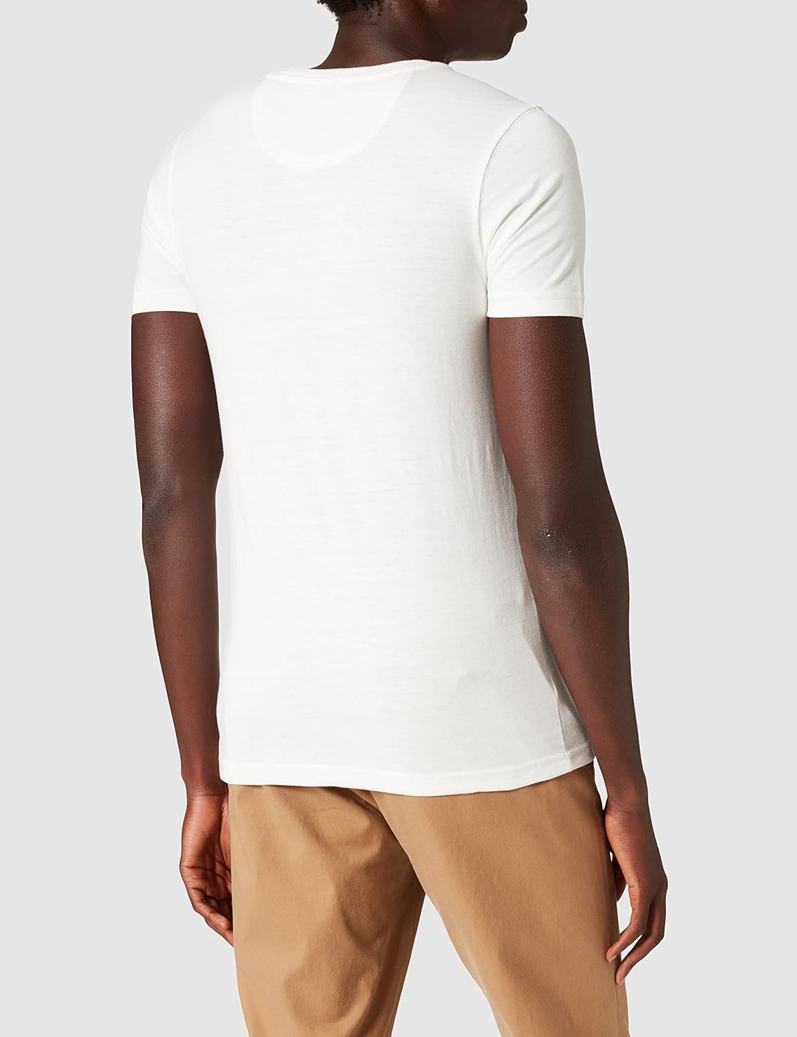 Izod Men's SOLID Logo Arch Short Sleeve Casual Shirt T-Shirt, White, M gallery