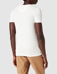 Izod Men’s SOLID Logo Arch Short Sleeve Casual Shirt T-Shirt, White, M