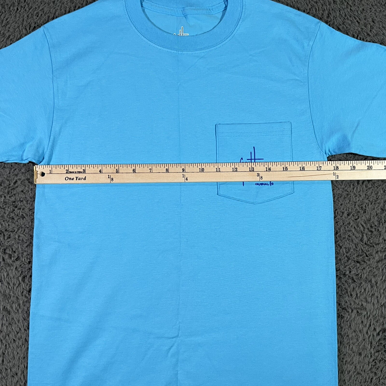 Guy Harvey By Aftco Shirt Mens Small Short Sleeve Pocket Blue Fishing gallery