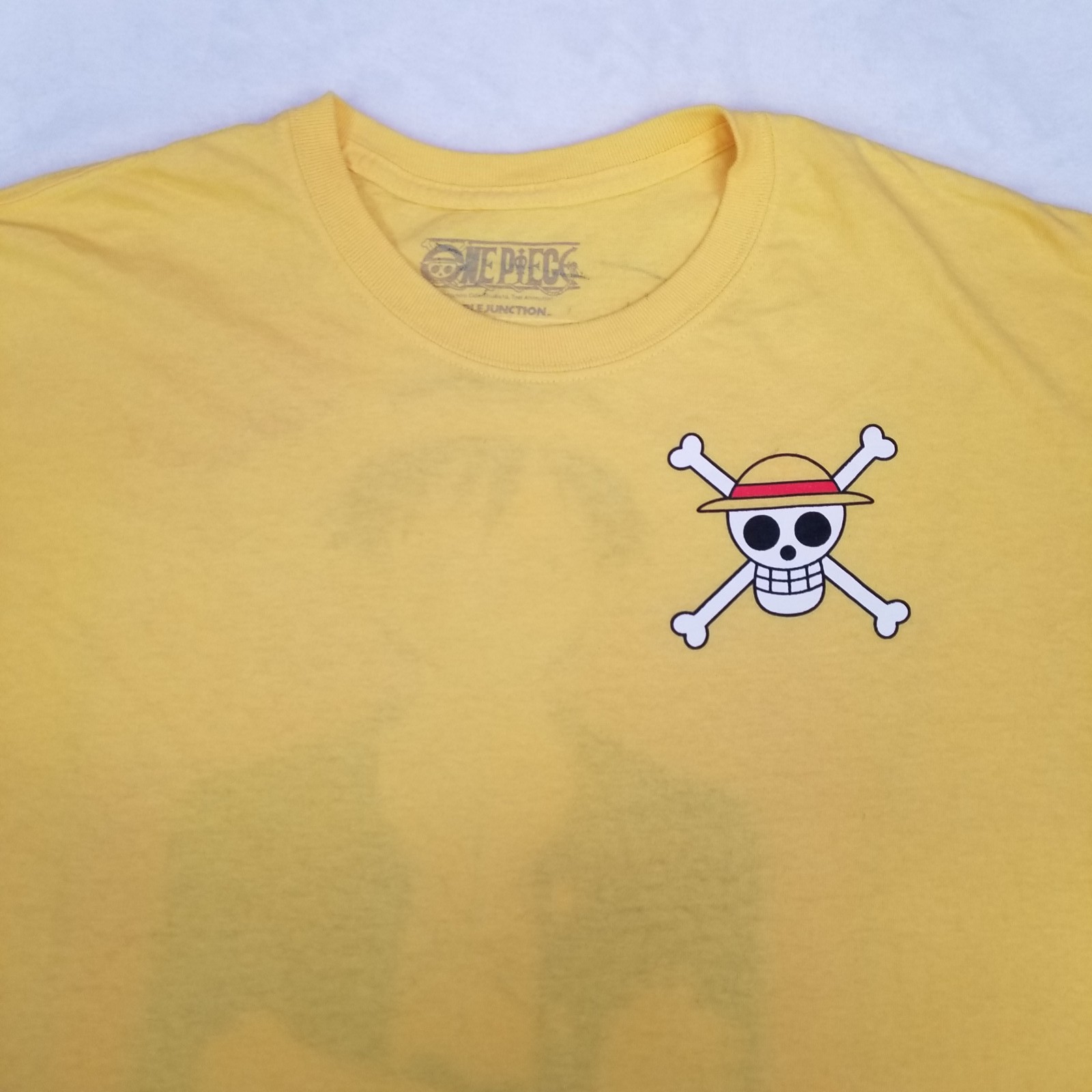 Ripple Junction One Piece Monkey D Luffy Straw Hat Yellow T-Shirt Unisex Size L gallery