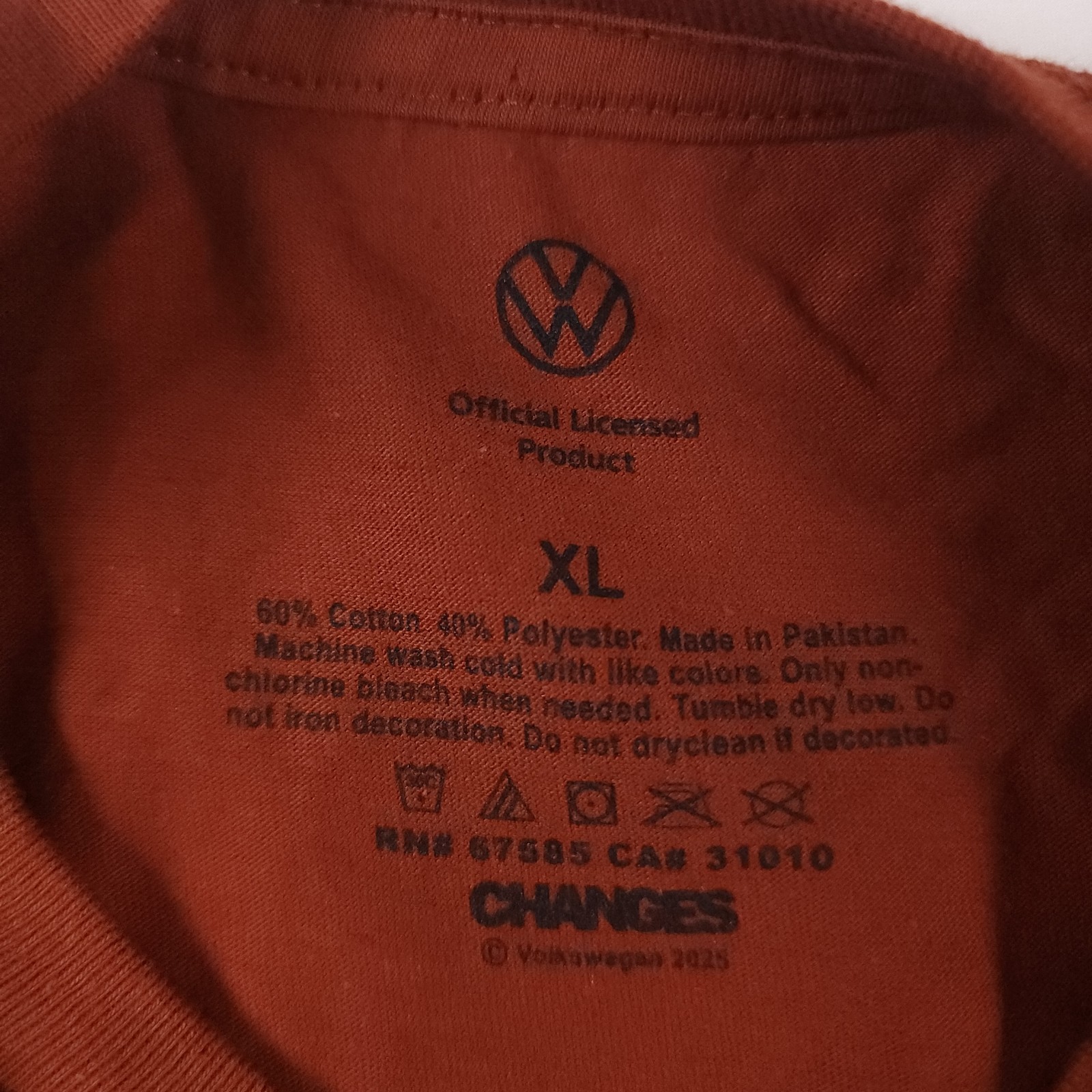 NWT Volkswagen "Cruise Ride" 11-Window Splittie Bus Graphic Tee - Orange - XL gallery