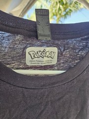Gildan Softstyle Pokémon Pikachu Men’s Black Graphic Tee XL Crew Neck