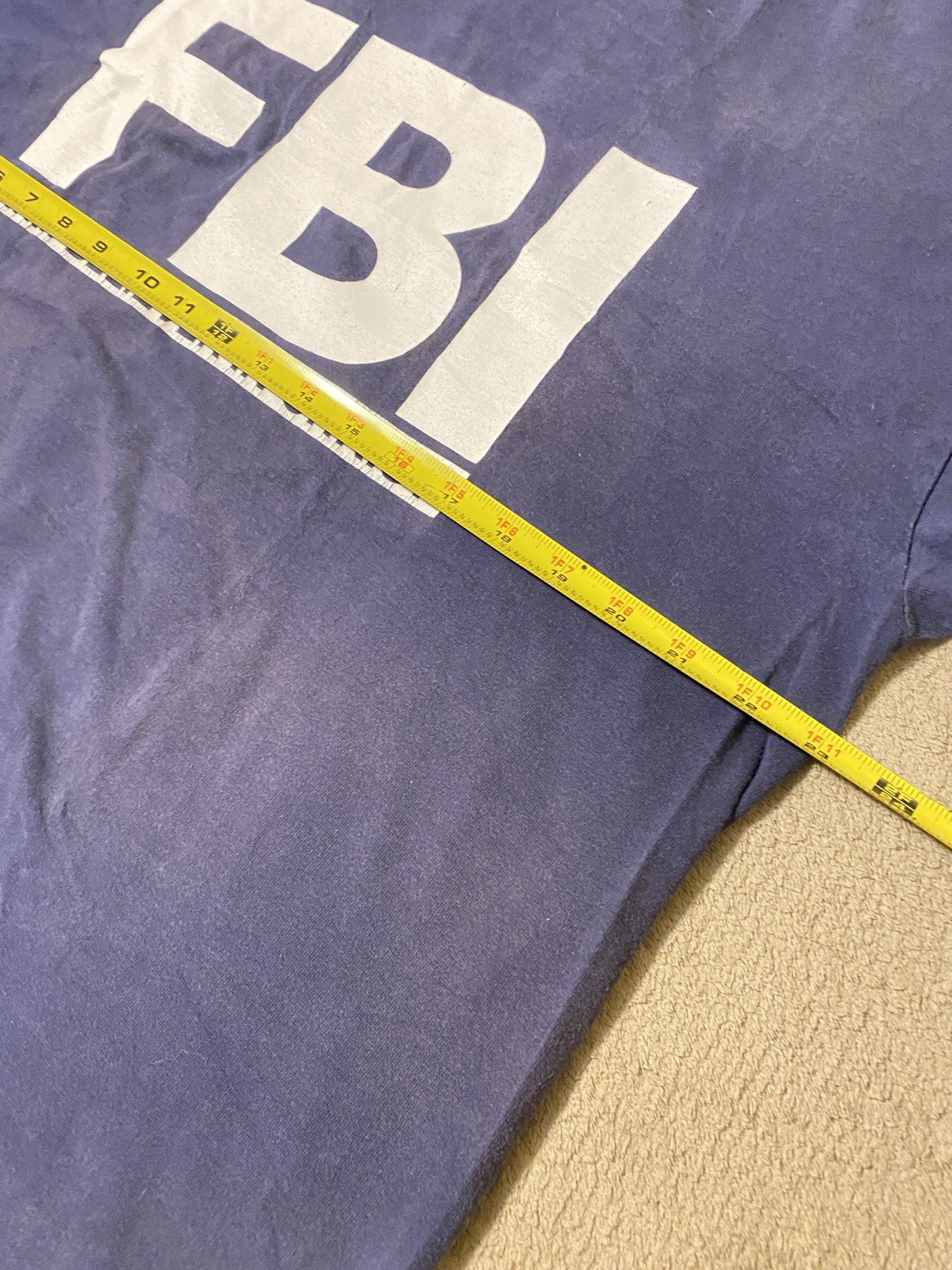 Vintage FBI Firm Believer In Christ Faded Black Tshirt Y2k Christian Faded gallery