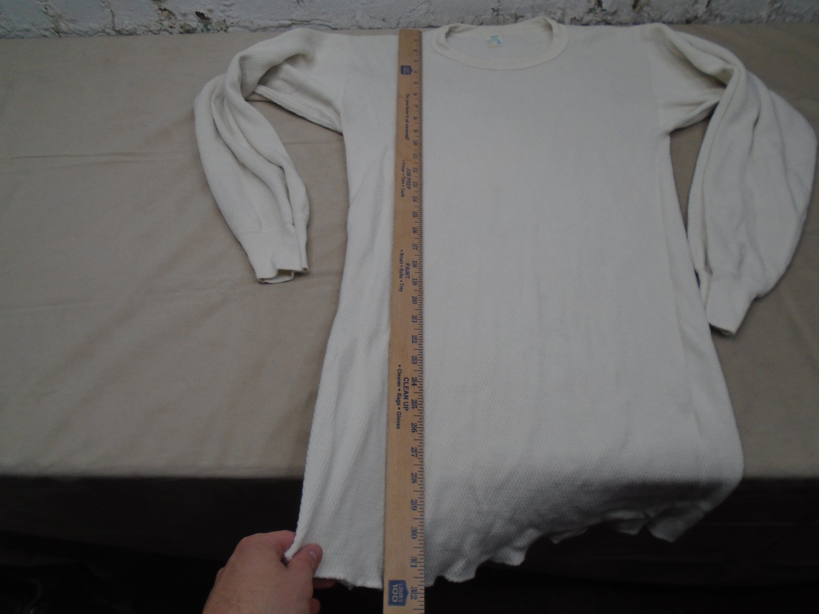 Vintage 70s JC Penny Waffle Knit Thermal Shirt XL 100% Combed Cotton Grunge * gallery