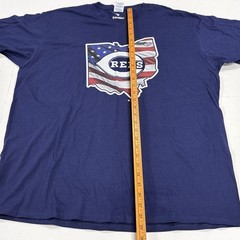 Cincinnati Red Ring Spun Cotton T-Shirt By Fanatics Men XL Navy Team Logo USA