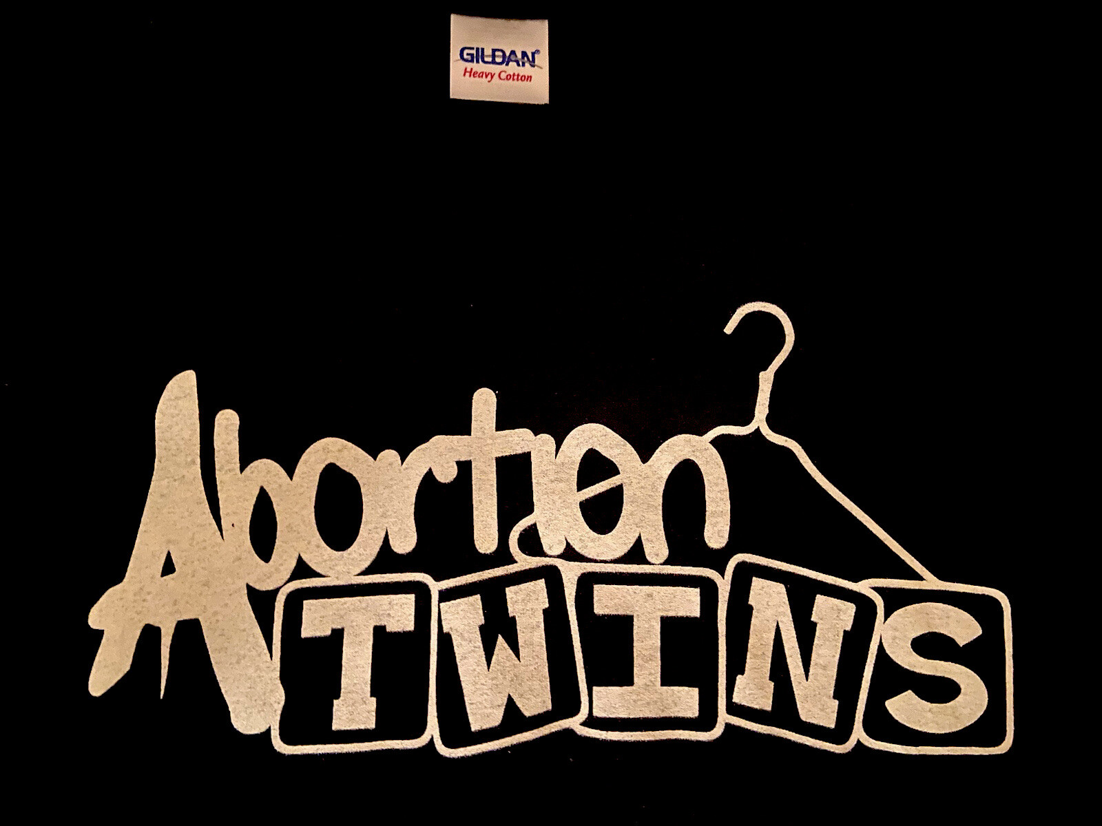 Abortion Twins Small Black Tshirt FL Punk shock value hanger Anti Pro-Life gallery