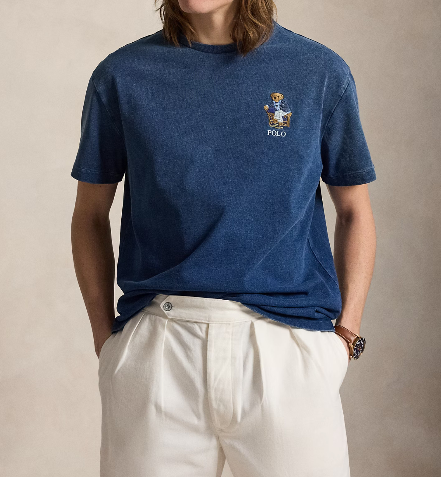 *NEW* Men Polo Ralph Lauren Classic Fit Polo Bear Indigo T-Shirt DARK INDIGO 👍 gallery
