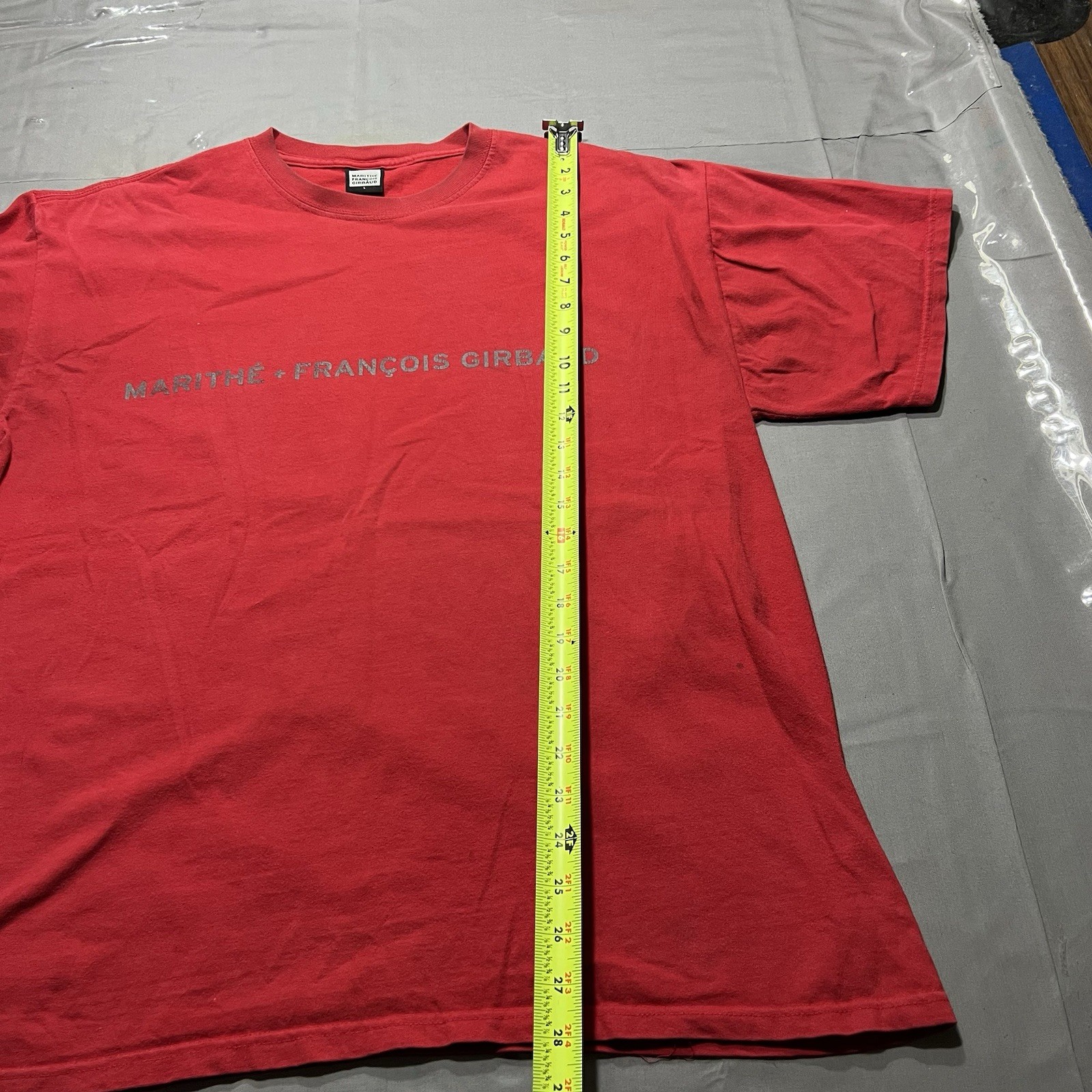 Vintage Marithe Francois Girbaud T-Shirt Mens L Red Logo Graphic gallery