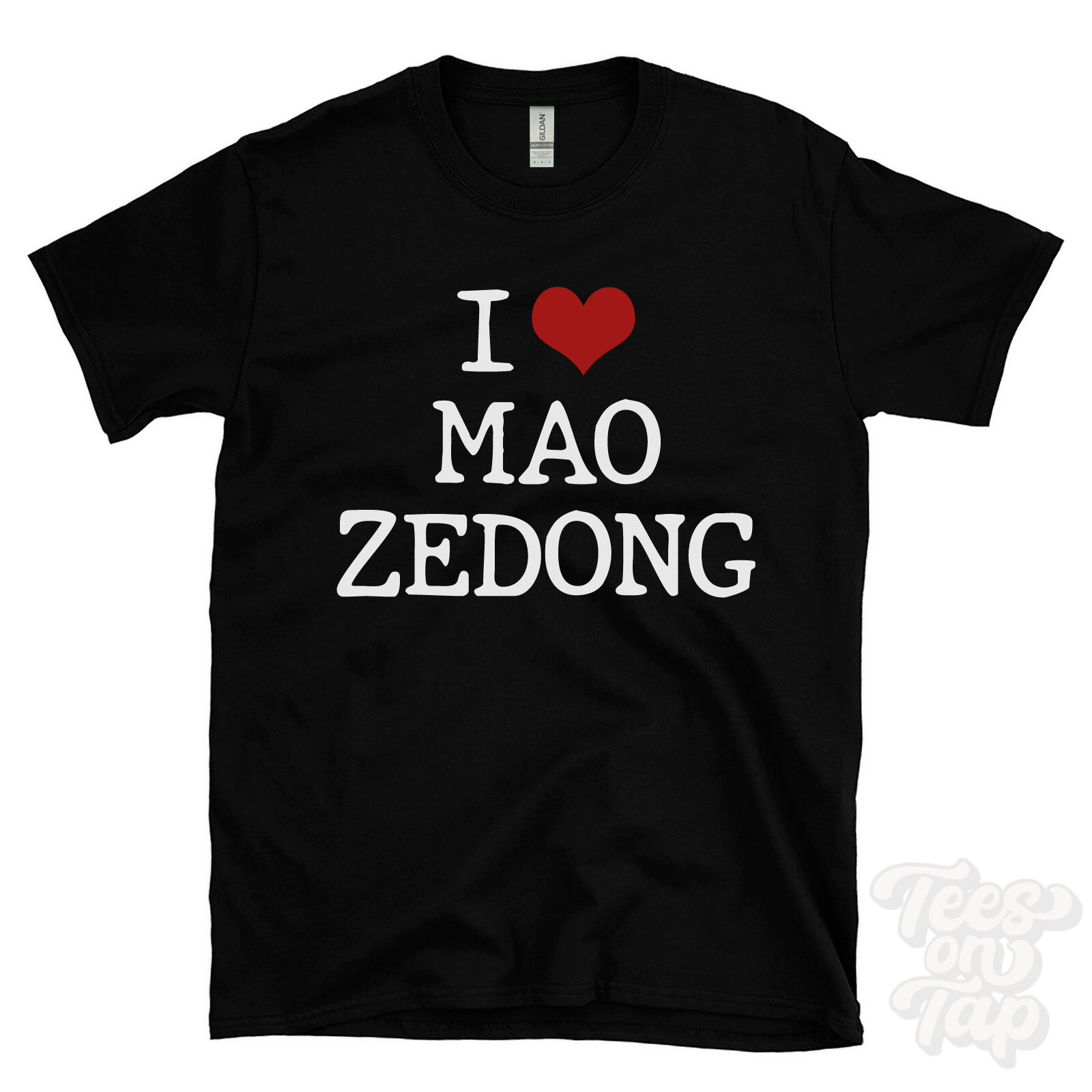 I LOVE MAO ZEDONG T-SHIRT heart history revolution china politics communist cool
