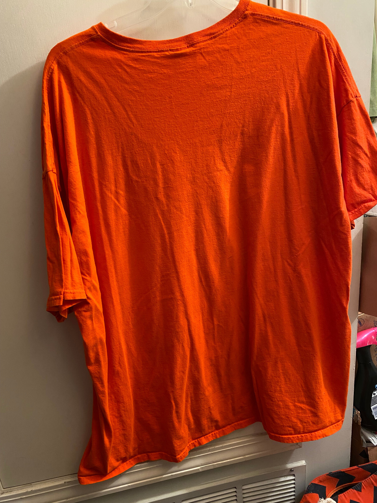 Cute Unique Sorry My Dragon Ate Your Unicorn Gift Unisex Orange T-Shirt NWOT 54" gallery
