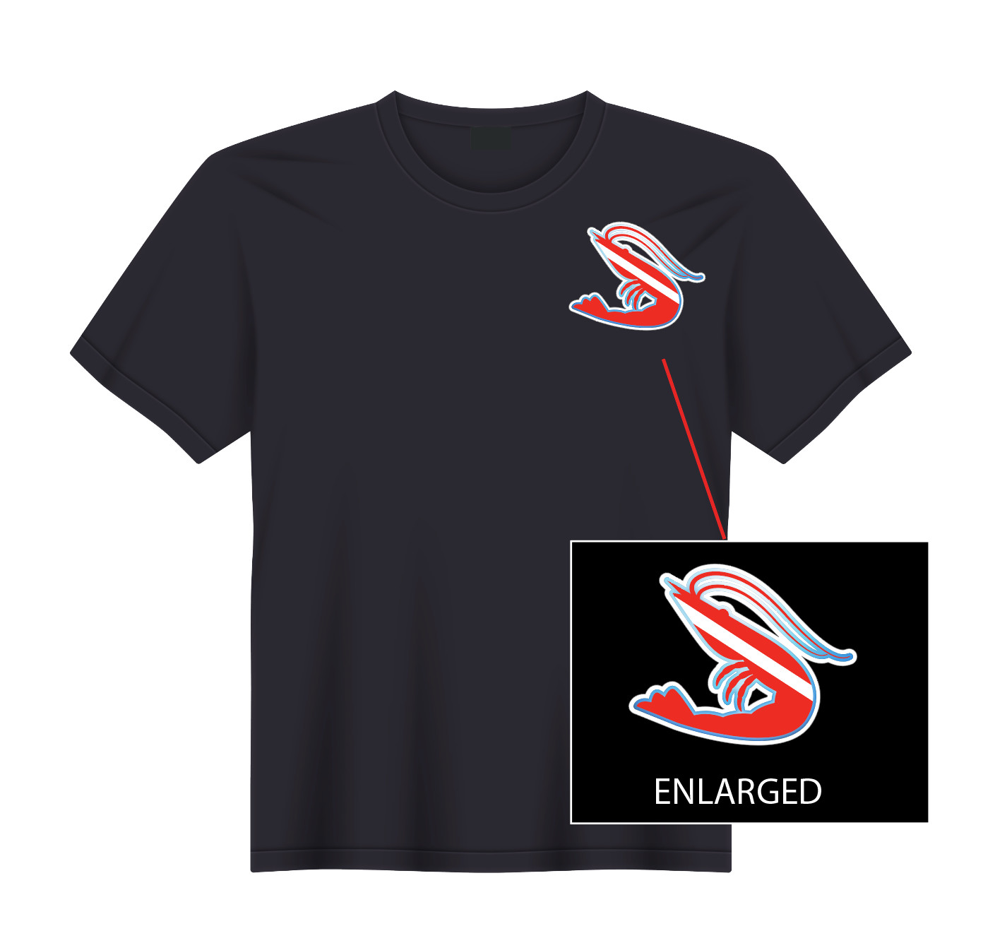 Scuba Diver Diving Flag Prawn Ocean Sea Fishing T-Shirt NEW S, M, L, XL