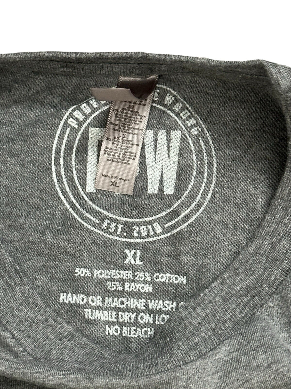 Prove People Wrong PPW Motivational Gym Workout Grey Shirt Size XL gallery