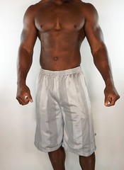 MEN’S 2 PIECE SILVER SEMI-SHEER CREW NECK SHIRT & SHORTS SET SIZE L