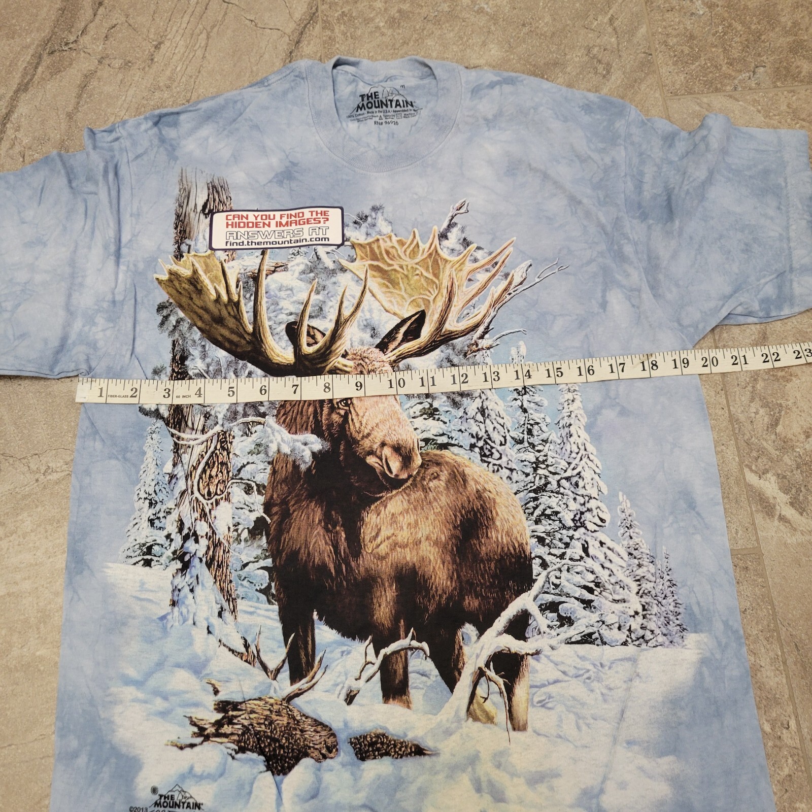 NEW Find 7 Moose The Mountain Niagara Falls T-Shirt Men Blue Snow Tee Medium gallery