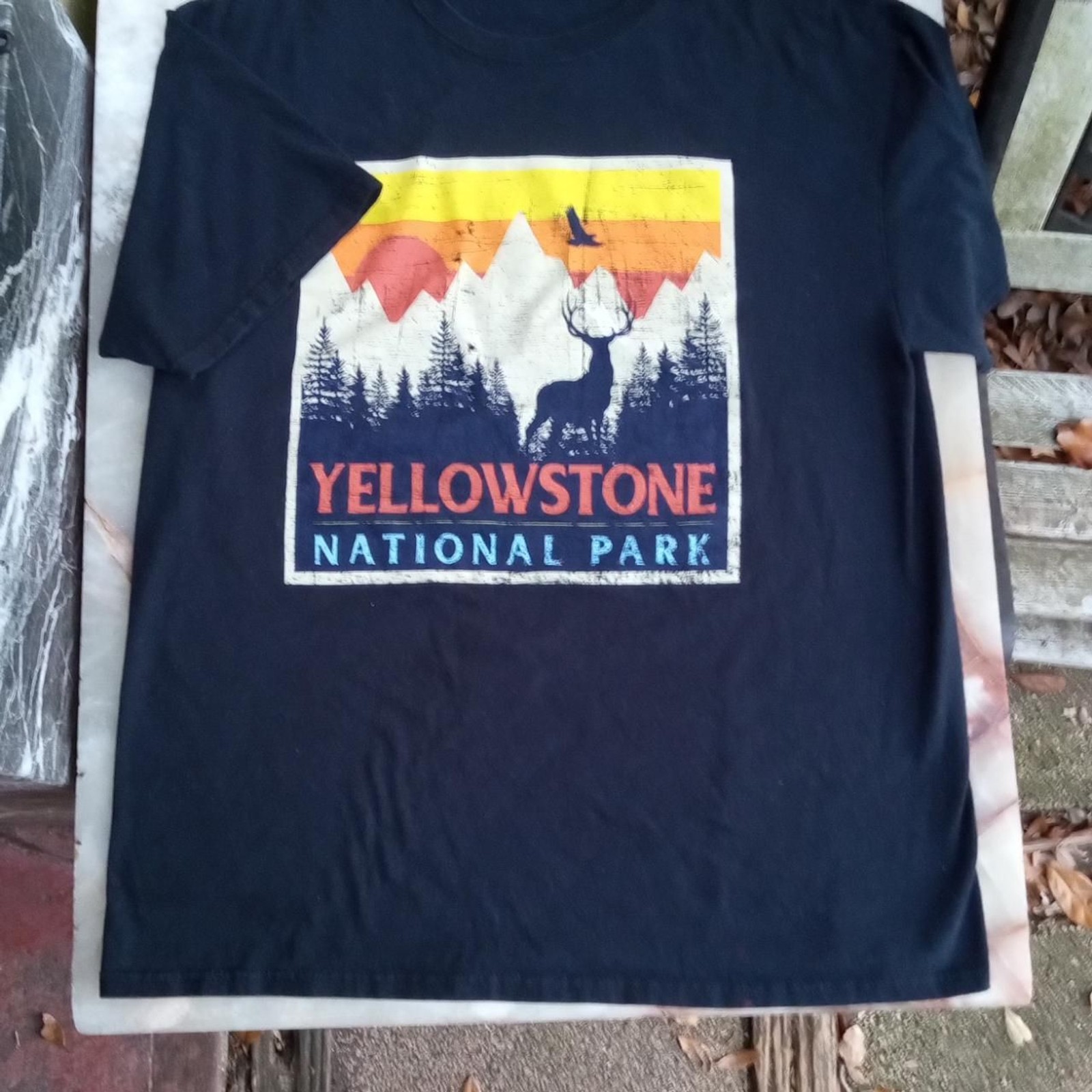 Yellowstone National Park Large Men’s T-shirt