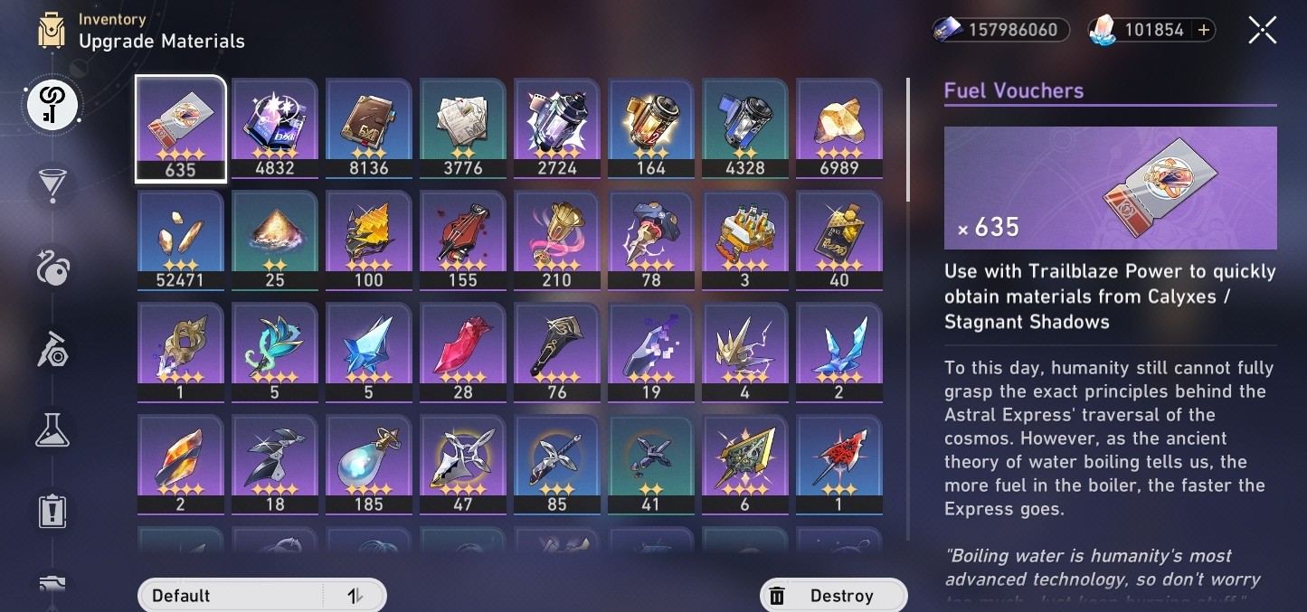 NA Honkai: Star Rail Account with E6 Phainon and +875 pulls