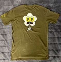 Artcotic x Dalek Space Monkey Graphic Tee Shirt Olive Green Men’s Large L
