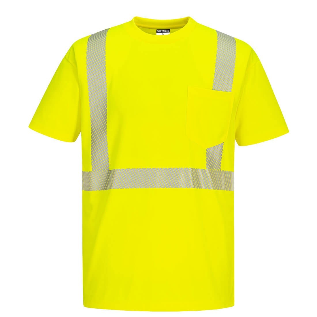 Portwest S194 – Hi-Vis Segmented Tape T-Shirt S/S Yellow SIZES L-5X*
