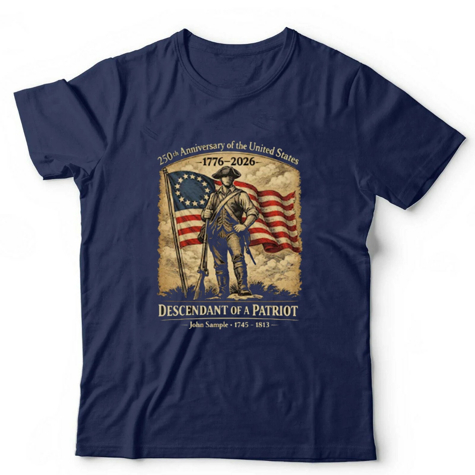 250th Anniversary of the United States Shirt, Descendant of a Patriot Tee 1776 gallery