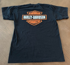 Harley Davidson Kandahar Afghanistan T Shirt Size M Medium KES Tag Military