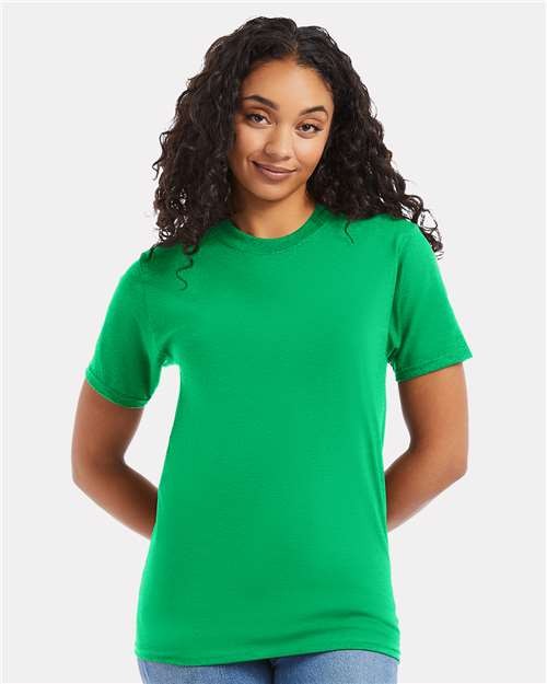 Hanes 5180 Beefy-T Heavyweight Cotton Short Sleeve Crew Neck T-Shirt