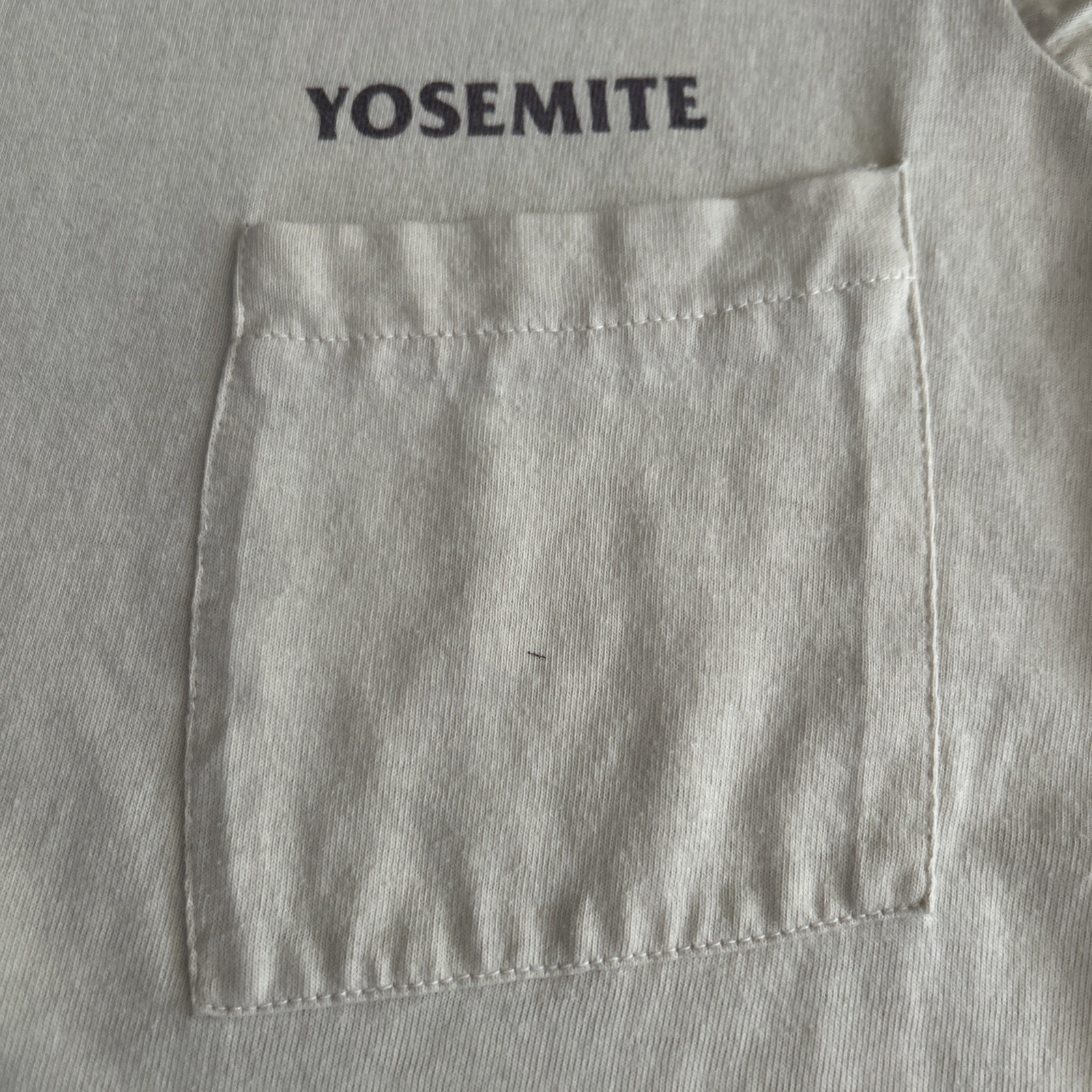 Vintage 80s 90s Yosemite Ski-Touring Selvedge Pocket T-Shirt Size Small Rainbow gallery