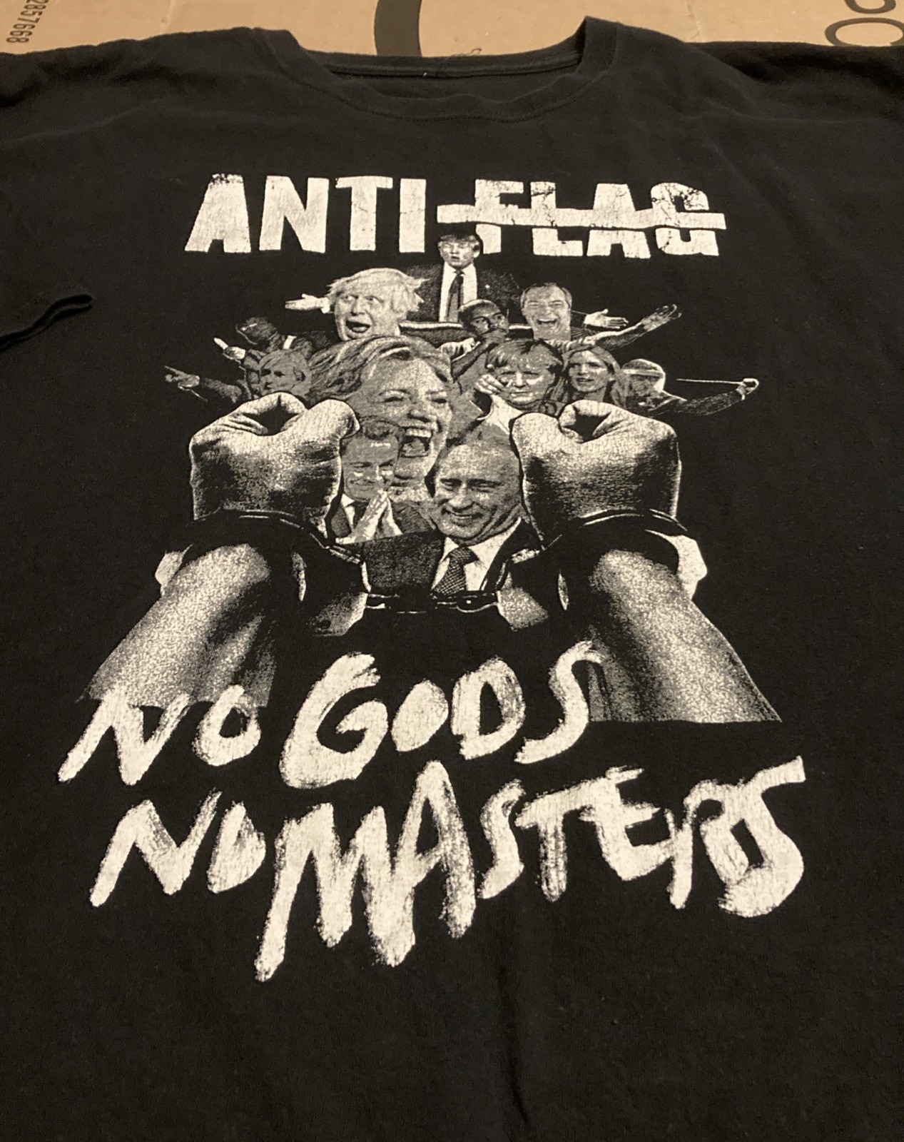Anti Flag “No Gods No Masters” T-shirt Punk Rock Band No Tag see Measurements gallery