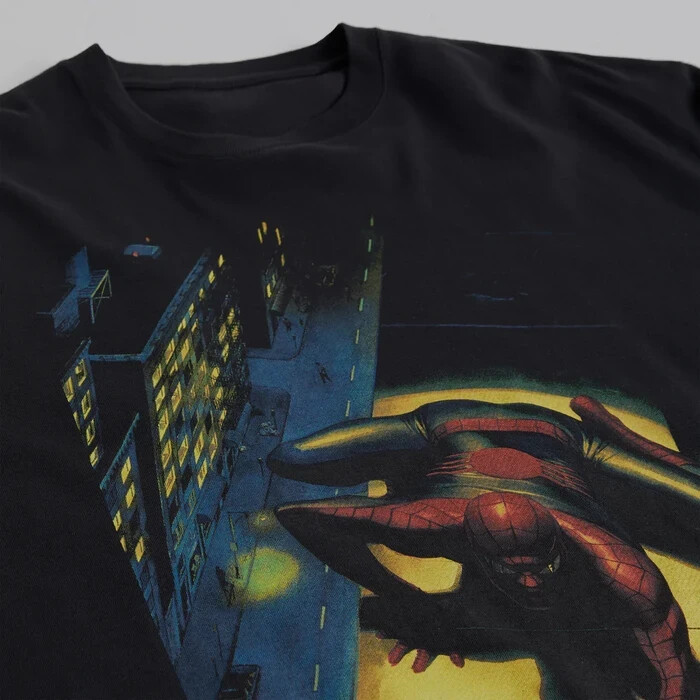 KITH x Spider-Man "Spotlight" Vintage T-Shirt Size M gallery