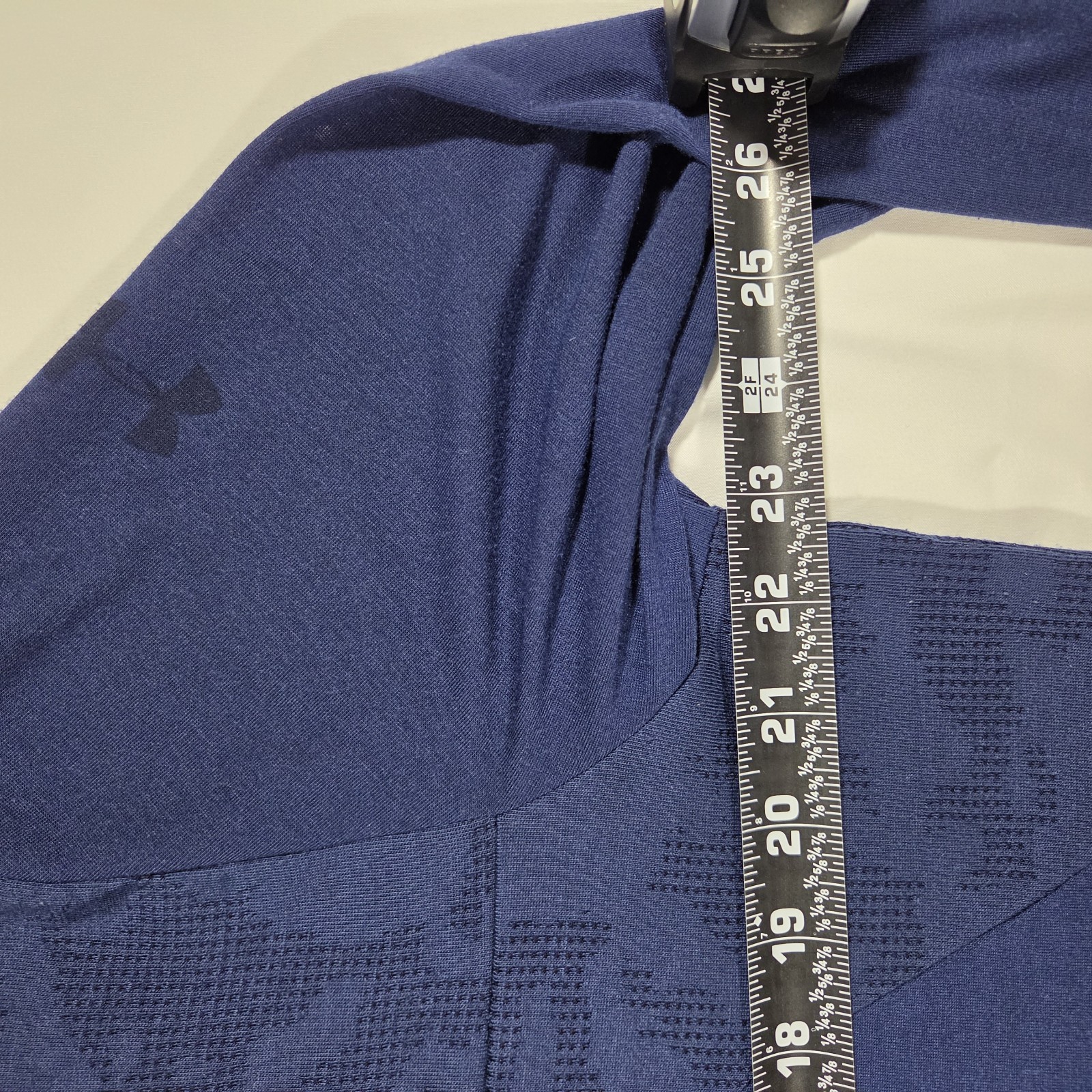 Under Armour Men's Threadborne Long Sleeve Shirt Fitted Blue Long Sleeve Size XL gallery