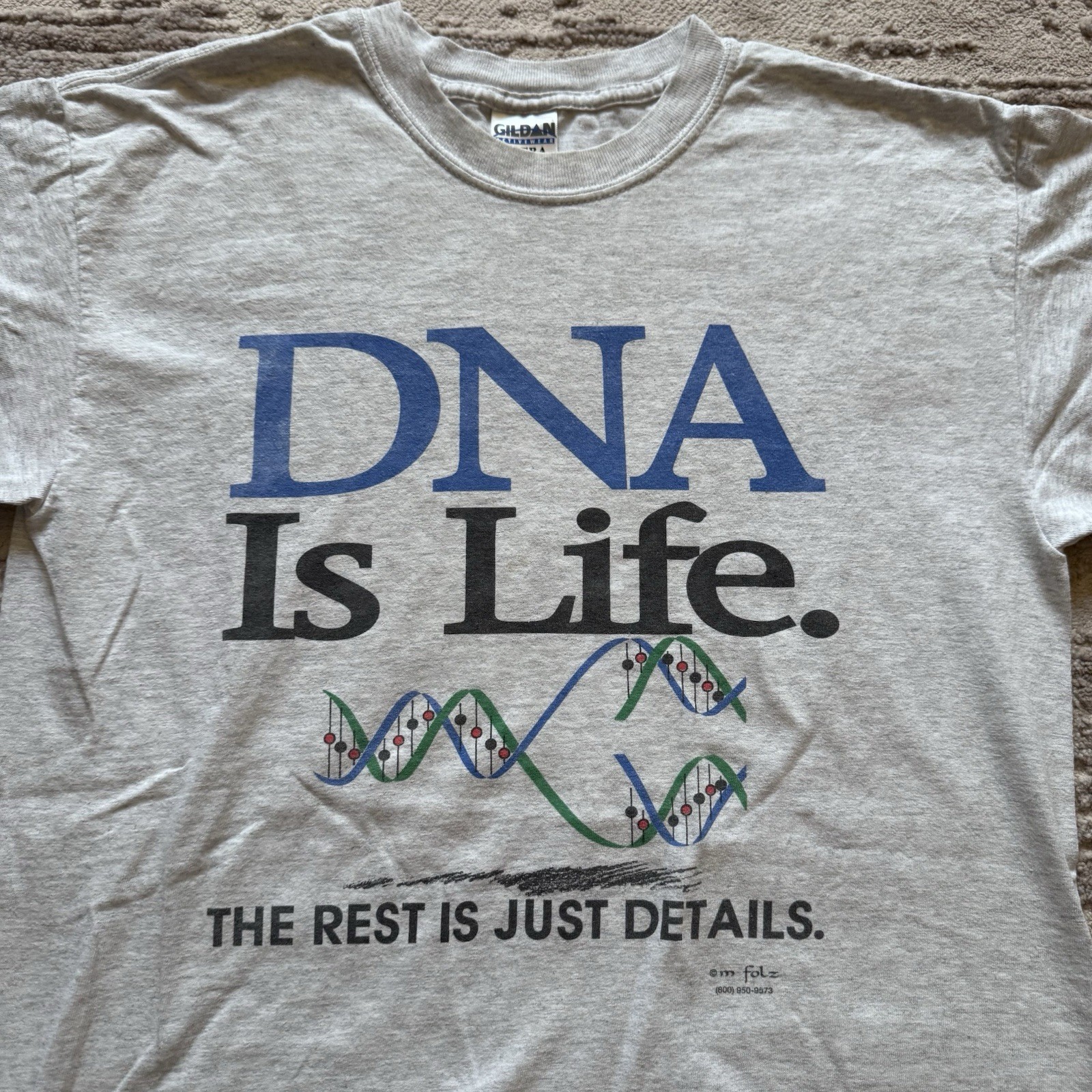 Vintage DNA Is Life The Rest Is Just Details Science Spiral Helic Men’s Medium gallery