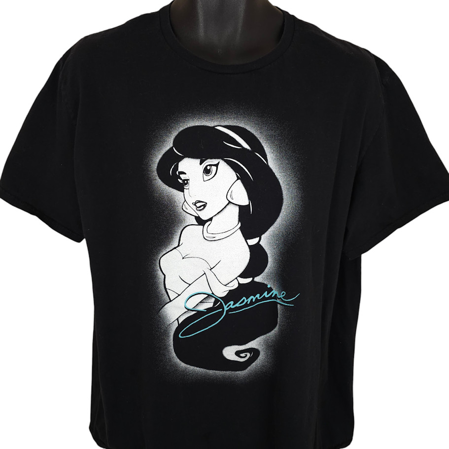Jasmine Aladdin T Shirt Mens Size XL Black Disney Movie Character gallery