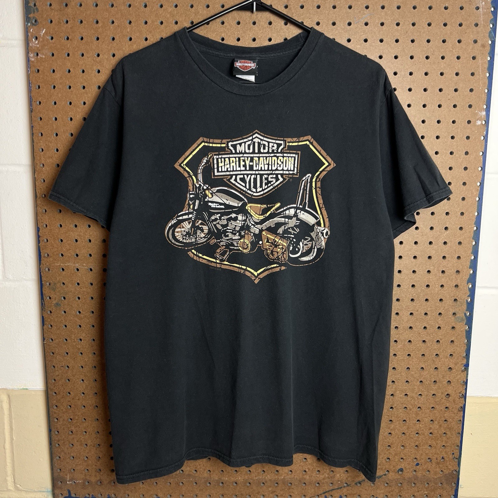 Harley Davidson Shirt Mens XL Black Motorcycle Biker Thailand Foreign Vintage gallery