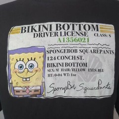 Nickelodeon SpongeBob Square Pants Shirt adult men’s 2XL XXL black Cotton