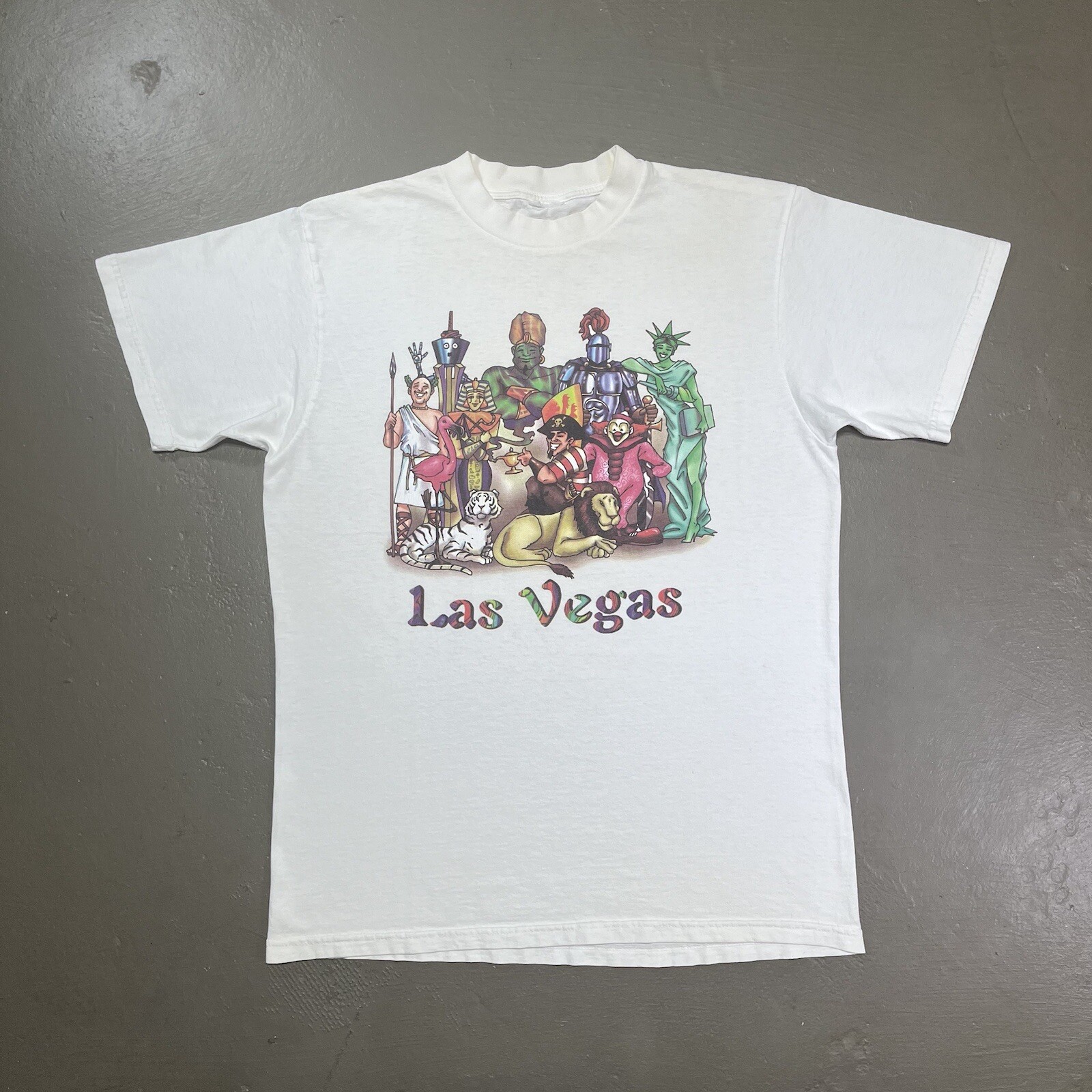 Vintage Las Vegas Nevada T Shirt XL 90s Souvenir Tourist Travel Art Casino City gallery