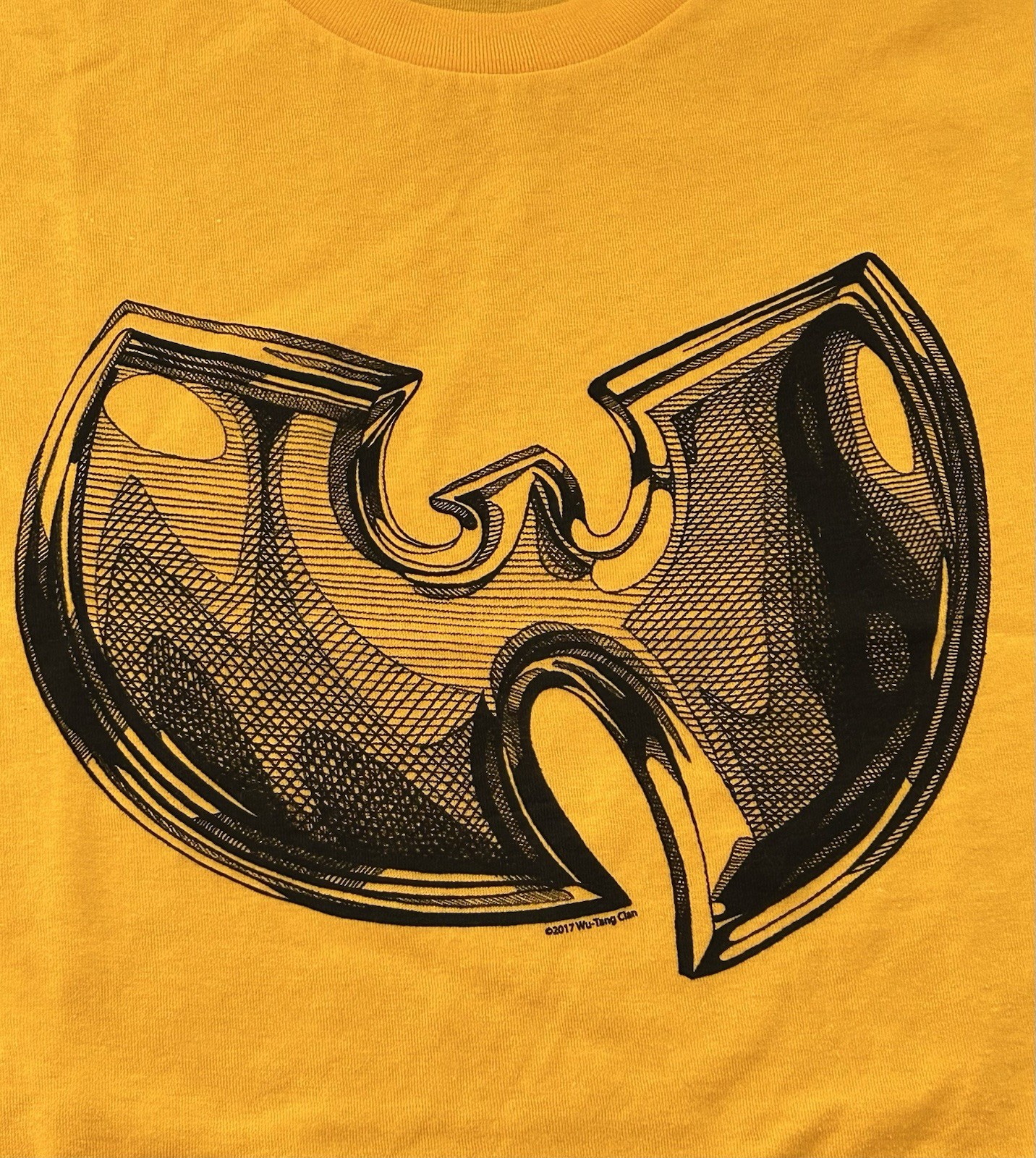 Wu-Tang Clan T-Shirt Graphic Print Rap Tee Yellow Adult Size Large gallery