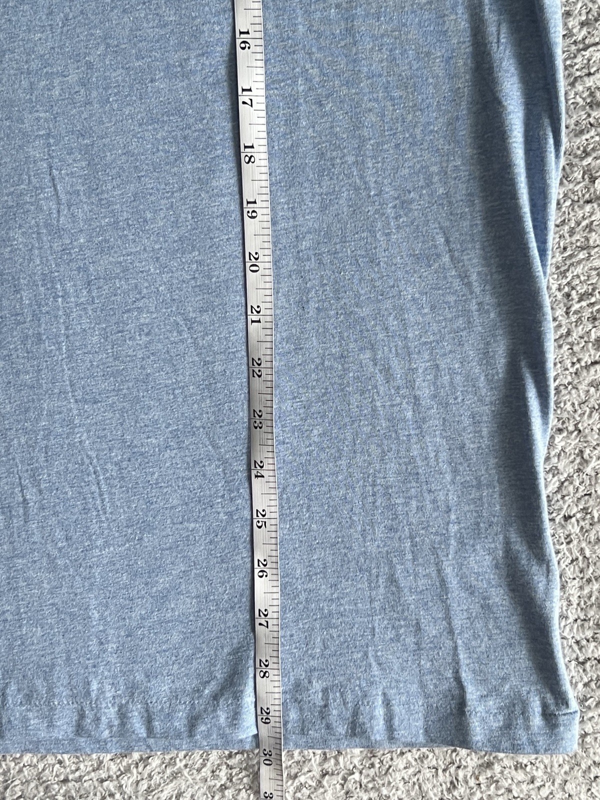 Polo Ralph Lauren Men’s T Shirt Sz XL Chambray Blue Custom Slim Fit Pony Preppy gallery