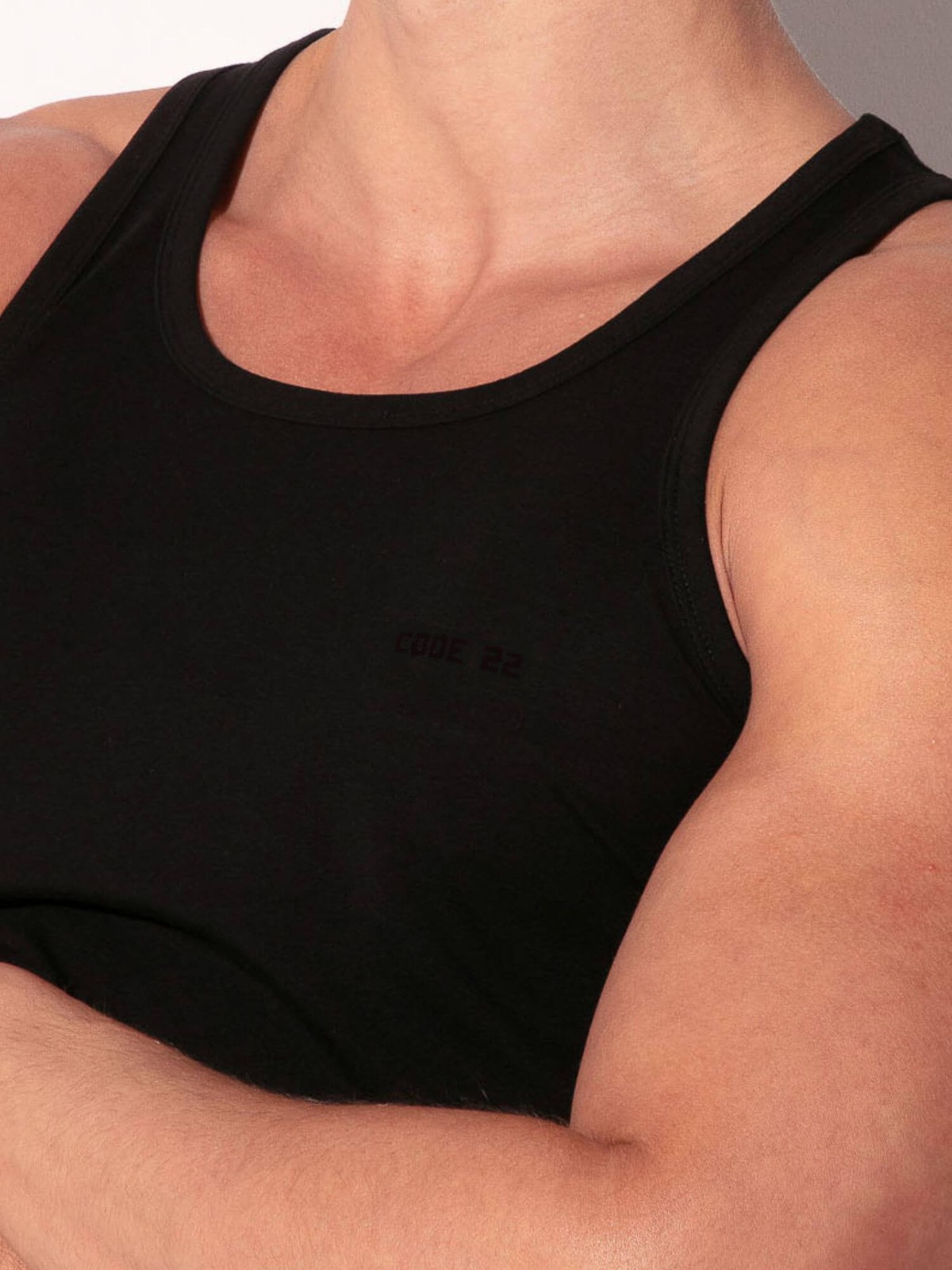 CODE22 Comfort Stretch Vest, Breathable Modal, Sleeveless, Round Neck, Racerback gallery